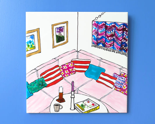 Pink Sofa Large Tile